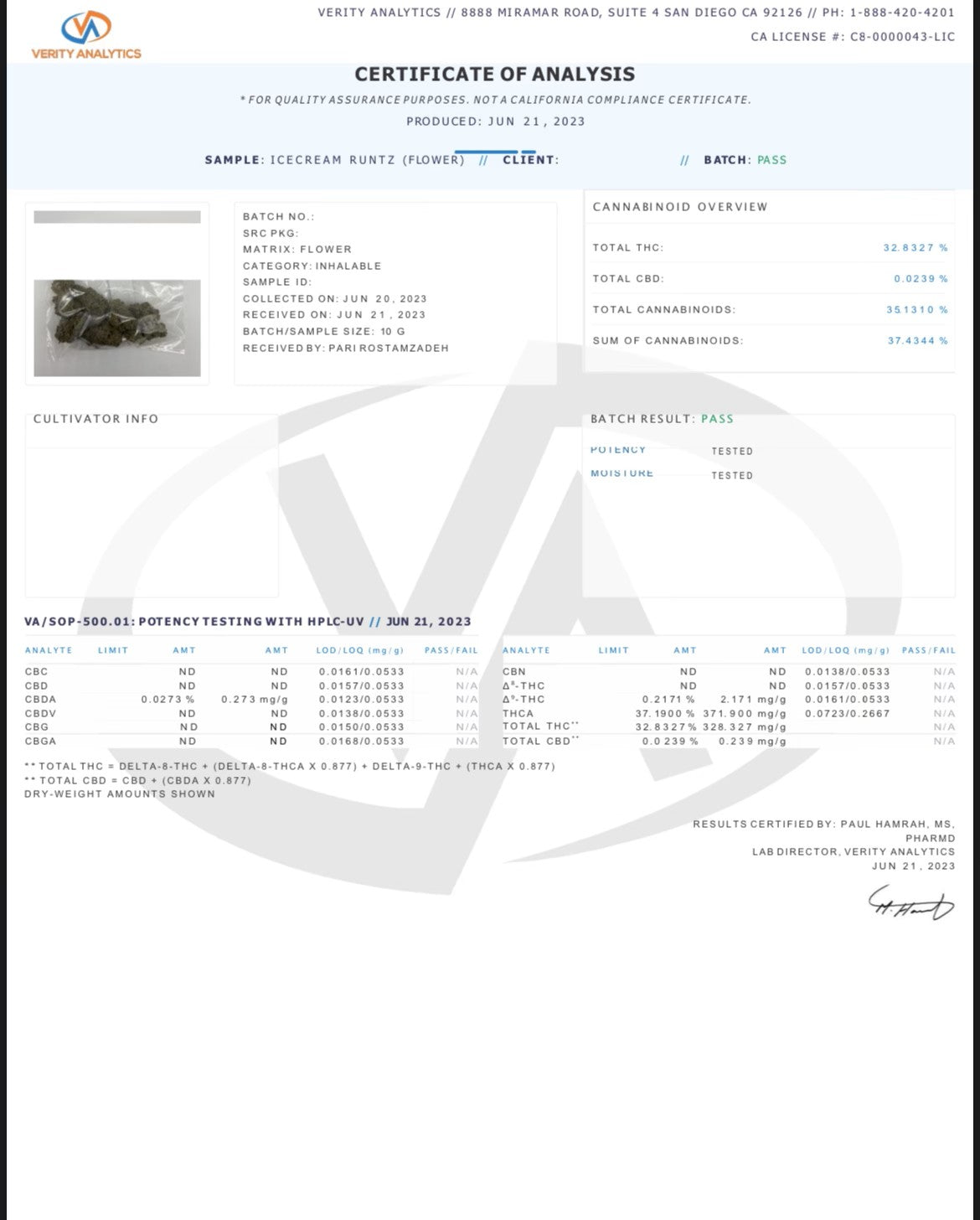Ice Cream Runtz - 37% - HYBRID